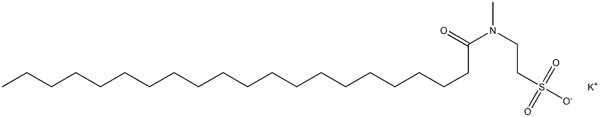 N-(1-Oxohenicosyl)-N-methyltaurine potassium salt Struktur