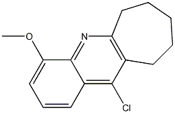 7,8,9,10-Tetrahydro-11-chloro-4-methoxy-6H-cyclohepta[b]quinoline Struktur