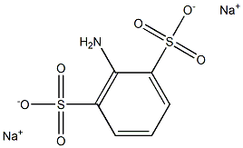 2-Amino-1,3-benzenedisulfonic acid disodium salt Struktur