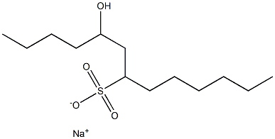 5-Hydroxytridecane-7-sulfonic acid sodium salt Struktur