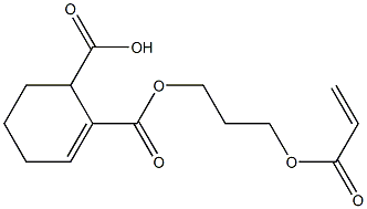 2-Cyclohexene-1,2-dicarboxylic acid hydrogen 2-[3-(acryloyloxy)propyl] ester Struktur