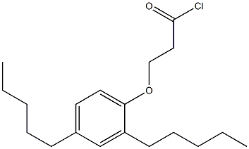 3-(2,4-Diamylphenoxy)propanoic acid chloride Struktur