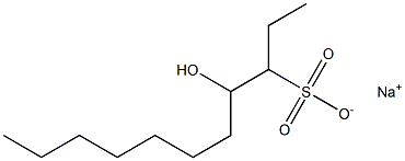 4-Hydroxyundecane-3-sulfonic acid sodium salt Struktur