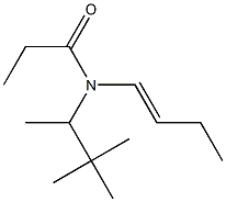 N-(1-Butenyl)-N-(1,2,2-trimethylpropyl)propanamide Struktur