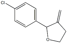 3-Methylene-2-(4-chlorophenyl)tetrahydrofuran Struktur