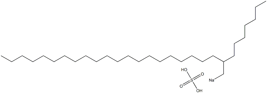 Sulfuric acid 2-heptyltricosyl=sodium salt Struktur