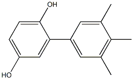 2-(3,4,5-Trimethylphenyl)benzene-1,4-diol Struktur