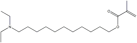 Methacrylic acid 11-(diethylamino)undecyl ester Struktur