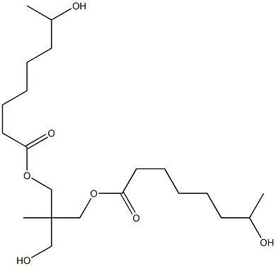 Bis(7-hydroxyoctanoic acid)2-(hydroxymethyl)-2-methyl-1,3-propanediyl ester Struktur