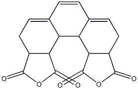 1,6,6a,9a,9b,9c,9d,12a-Octahydro-8,11-dioxadicyclopenta[c,g]phenanthrene-7,9,10,12-tetrone Struktur