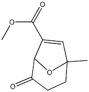 5-Methyl-2-oxo-8-oxabicyclo[3.2.1]oct-6-ene-7-carboxylic acid methyl ester Struktur