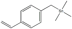 4-[(Trimethylstannyl)methyl]styrene Struktur