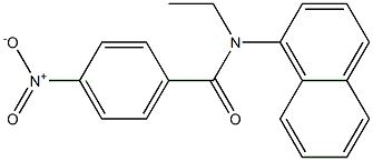 N-Ethyl-N-(1-naphtyl)-4-nitrobenzamide Struktur