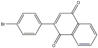 2-(4-Bromophenyl)naphthalene-1,4-dione Struktur