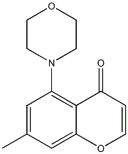 7-Methyl-5-morpholino-4H-1-benzopyran-4-one Struktur