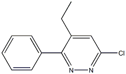 6-Chloro-3-phenyl-4-ethylpyridazine Struktur