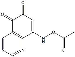 8-[(Acetoxy)amino]quinoline-5,6-dione Struktur