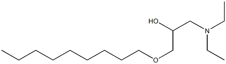 1-Diethylamino-3-nonyloxy-2-propanol Struktur