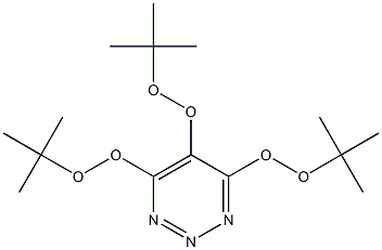 4,5,6-Tris(tert-butylperoxy)-1,2,3-triazine Struktur