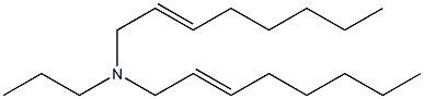 N-Propyl-N,N-di(2-octenyl)amine Struktur