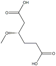 [S,(-)]-3-Methoxyadipic acid Struktur