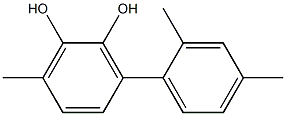 6-Methyl-3-(2,4-dimethylphenyl)benzene-1,2-diol Struktur