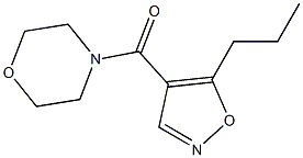 4-(Morpholinocarbonyl)-5-propylisoxazole Struktur