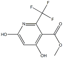 4,6-Dihydroxy-2-trifluoromethylpyridine-3-carboxylic acid methyl ester Struktur