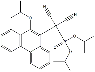 [9-(Isopropyloxy)phenanthren-10-yl]dicyanomethylphosphonic acid diisopropyl ester Struktur