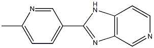 2-(6-Methylpyridin-3-yl)-1H-imidazo[4,5-c]pyridine Struktur