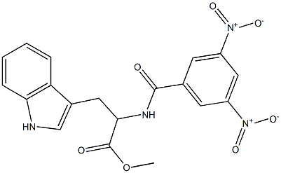 2-[(3,5-Dinitrobenzoyl)amino]-3-(1H-indol-3-yl)propanoic acid methyl ester Struktur