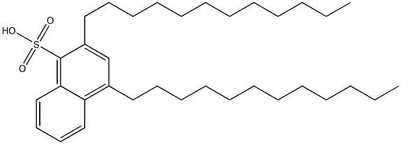 2,4-Didodecyl-1-naphthalenesulfonic acid Struktur