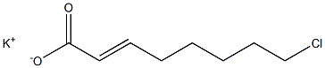 8-Chloro-2-octenoic acid potassium salt Struktur