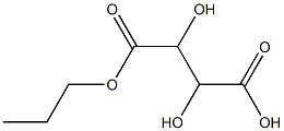 L-Tartaric acid hydrogen 1-propyl ester Struktur