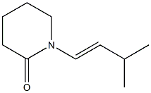 1-(3-Methyl-1-butenyl)piperidin-2-one Struktur