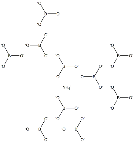 Ammonium decaborate Struktur