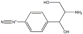 4-(2-Amino-1,3-dihydroxypropyl)benzenediazonium Struktur