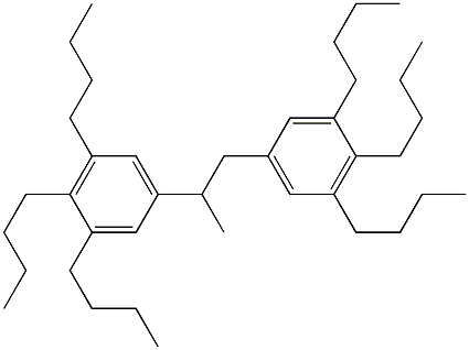 5,5'-(1,2-Propanediyl)bis(1,2,3-tributylbenzene) Struktur