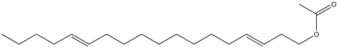 Acetic acid 3,13-octadecadienyl ester Struktur