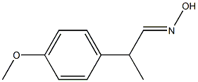 2-(p-Methoxyphenyl)propionaldehyde oxime Struktur