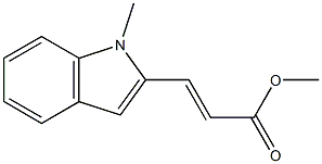 (E)-3-(1-Methyl-1H-indol-2-yl)acrylic acid methyl ester Struktur