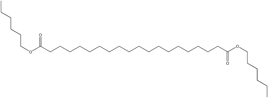 Icosanedioic acid dihexyl ester Struktur