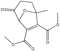 1-Methyl-4-oxo-8-oxabicyclo[3.2.1]octane-6-ene-6,7-dicarboxylic acid dimethyl ester Struktur