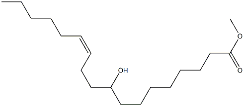 (12Z)-9-Hydroxy-12-octadecenoic acid methyl ester Struktur