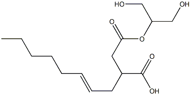 3-(2-Octenyl)succinic acid hydrogen 1-[2-hydroxy-1-(hydroxymethyl)ethyl] ester Struktur