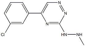 1-[5-(3-Chlorophenyl)-1,2,4-triazin-3-yl]-2-methylhydrazine Struktur