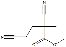 2-Methyl-2,4-dicyanobutyric acid methyl ester Struktur