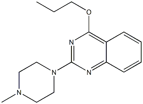 2-[4-Methyl-1-piperazinyl]-4-propyloxyquinazoline Struktur