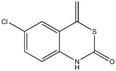 6-Chloro-4-methylene-1,4-dihydro-2H-3,1-benzothiazin-2-one Struktur