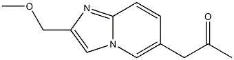 2-(Methoxymethyl)-6-(2-oxopropyl)imidazo[1,2-a]pyridine Struktur